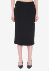 Dolce & Gabbana Longuette Pencil Skirt Black F4BBPT-FUBD2-N0000