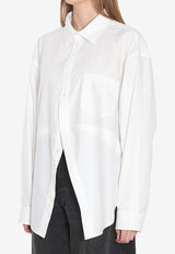 Balenciaga Logo Poplin Shirt White 814101-TNM60-9000