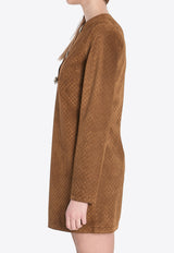 Gucci GG Suede Mini Dress Brown 817757-XNA5G-2234