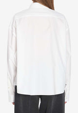 Balenciaga Logo Poplin Shirt White 814101-TNM60-9000
