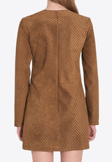 Gucci GG Suede Mini Dress Brown 817757-XNA5G-2234