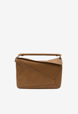 Loewe Large Puzzle Edge Grained Leather Top Handle Bag Brown B510PNL-X01-6518