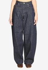 Jacquemus De-Nimes Ovalo Denim Pants Blue PAW00609A-D00036-390