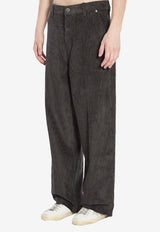 Corduroy Straight-Leg Pants