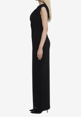 Solace London Irina One-Shoulder Maxi Dress Black OS45020--BLACK