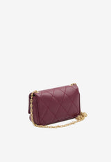 Burberry Strand Quilted Leather Chain Clutch Bordeaux 8111647--A4587