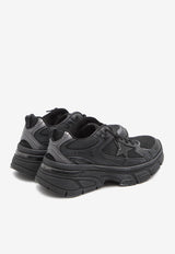 Golden Goose DB Lightstar Leather and Mesh Low-Top Sneakers Black GWF00724-F006473-90100