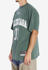 Balenciaga Oversized Basketball T-shirt Green 850353-TTVG2-6399