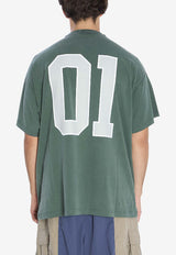 Balenciaga Oversized Basketball T-shirt Green 850353-TTVG2-6399