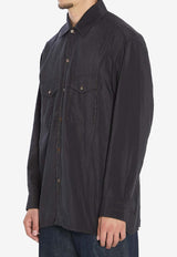 Lemaire Convertible Collar Shirt Black SH1202-LF1308-BK999