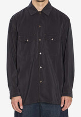 Lemaire Convertible Collar Shirt Black SH1202-LF1308-BK999