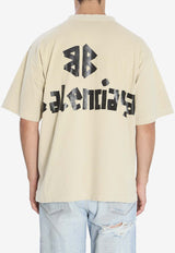 Balenciaga Tape Type Logo T-shirt Beige 764235-TSVK1-9501