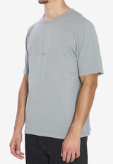 Saint Laurent Embroidered Logo T-shirt Gray 818535-YBHD2-1467