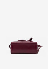 Jacquemus Small Le Turismo Leather Top Handle Bag Burgundy BAW00416A-C20C01-490