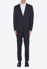 Tagliatore Single-Breasted Wool Suit Blue SFBR15A01-060001-B5013