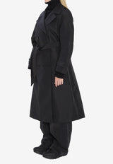 Moncler X EE72 by Edward Enninful Zake Waterproof Trench Coat Black K24031C00005-M6518-999