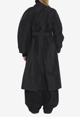 Moncler X EE72 by Edward Enninful Zake Waterproof Trench Coat Black K24031C00005-M6518-999