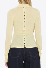 Jacquemus Fine Wool Long-Sleeved Sweater Yellow POW00806A-K00145-205