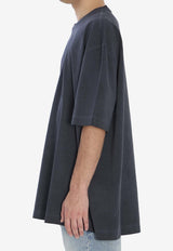 Maison Margiela Four Stitches Oversized T-shirt Blue S50GC0646-S23883-855