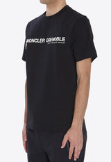 Moncler Grenoble Logo Print T-shirt Black K20978C00001-89AW1-999