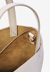 Loewe Mini Puzzle Fold Grained Leather Top Handle Bag Cream A779V25X19--1769