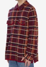 Guest In Residence Plaid Check Cashmere Shirt Multicolor U20210-JM-RUBCO