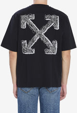 Off-White Statement Skate Logo T-shirt Black OMAA120F25-JER00C-1001