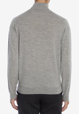 John Smedley Cherwell Wool Turtleneck Sweater Gray CHERWELL--SILVER