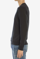 John Smedley Lundy Crewneck Sweater Black LUNDY--BLACK