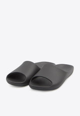The Row Ama Flat Slides Black F1657-RC4-BLK
