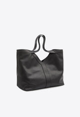Saint Laurent Large Y Grained Leather Tote Bag Black 820672-AAEIF-1000