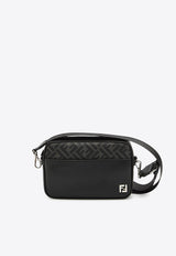 Fendi Squared FF Leather Camera Bag Black 7M0286-AJF0-F0GXN