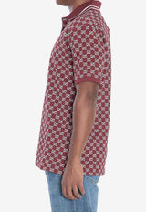 Gucci GG Jacquard Cotton Piqué Polo T-shirt Red 788024-XJHHN-6320
