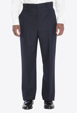 Saint Laurent Tailored Wool Pants Blue 844153-Y5K32-4140
