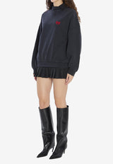 Balenciaga BB Logo Mini Sweater Dress Black 838975-TSVC6-1041