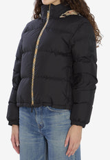 Burberry Signature Zip-Up Puffer Jacket Black 8110250--A1189