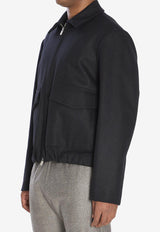 Barena Venezia Magan Caramal Zip-Up Jacket Black CSU5234-0444-590