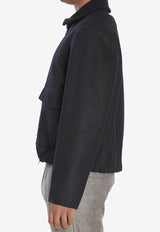 Barena Venezia Magan Caramal Zip-Up Jacket Black CSU5234-0444-590