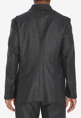 Barena Venezia Doria Bita Double-Breasted Blazer Gray GIU5238-0501-560