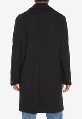 Barena Venezia Baron Lanoso Long Coat Black CSU5230-0458-590