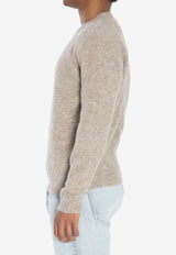 Barena Venezia Rolo Narci Crewneck Sweater Beige KNU5298-0505-238