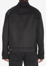 AMI PARIS Trucker Wool Jacket Gray UJK847-WO0009-021