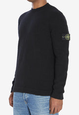 Stone Island Logo Patch Crewneck Sweater Black K2S155100056-S00N2-V0029