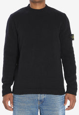 Stone Island Logo Patch Crewneck Sweater Black K2S155100056-S00N2-V0029