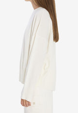 Loulou Studio Anaa Cashmere Sweater Ivory ANAA--IVORY