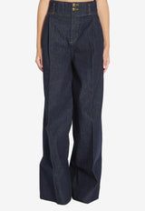 Zimmermann Hypnotic Wide-Leg Jeans Blue 6174PF251--NHTSKY