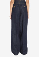 Zimmermann Hypnotic Wide-Leg Jeans Blue 6174PF251--NHTSKY