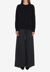 Allude Essential Crewneck Sweater Black 11151--90