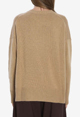 Allude Cashmere Crewneck Sweater Beige 11151--43