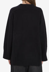 Loulou Studio Oversized Wool-Blend Sweater Black SAFI--BLACK